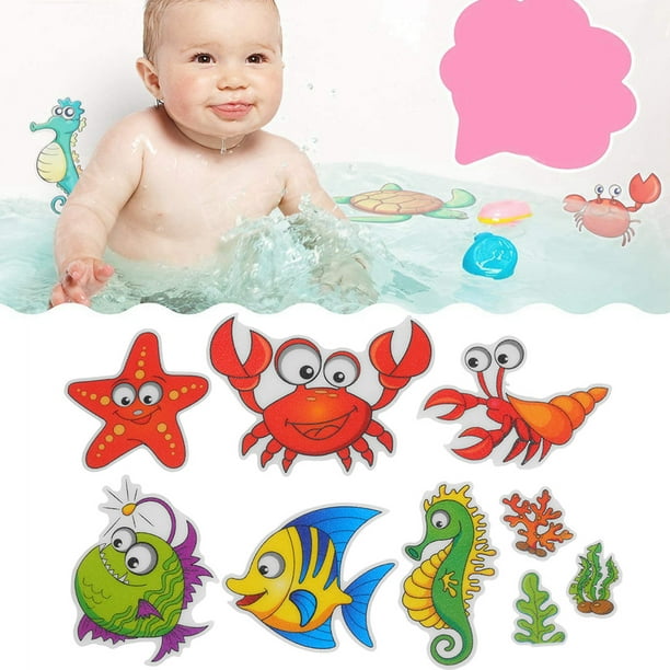 Bathtub Non-Slip Stickers PVC Fish Shell Style Kids /& Babies Shower Appliques